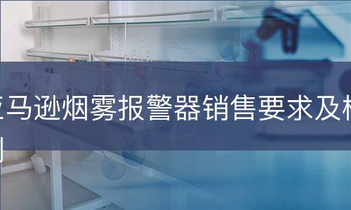 亚马逊烟雾报警器销售要求及检测