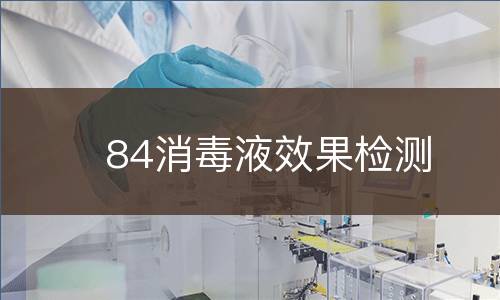 84消毒液效果检测