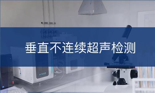 垂直不连续超声检测