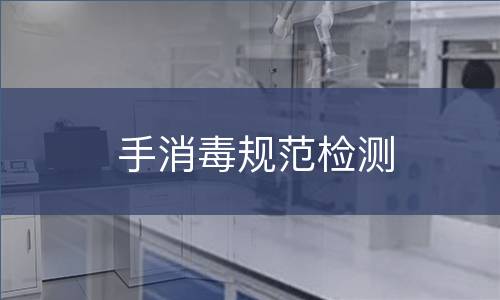 手消毒规范检测