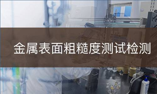金属表面粗糙度测试检测