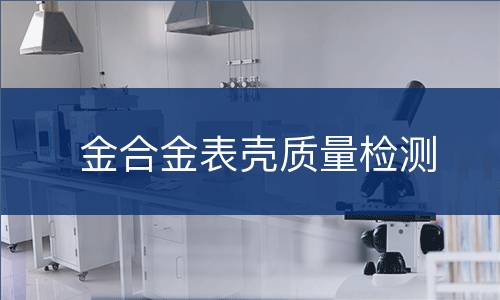 金合金表壳质量检测