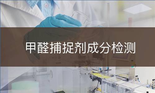 甲醛捕捉剂成分检测