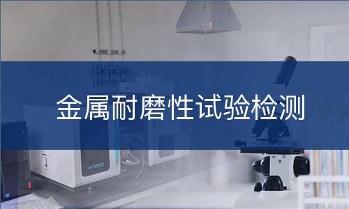 金属耐磨性试验检测