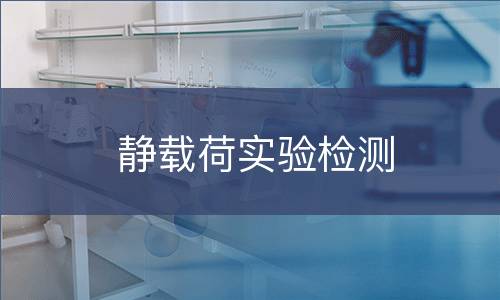 静载荷实验检测