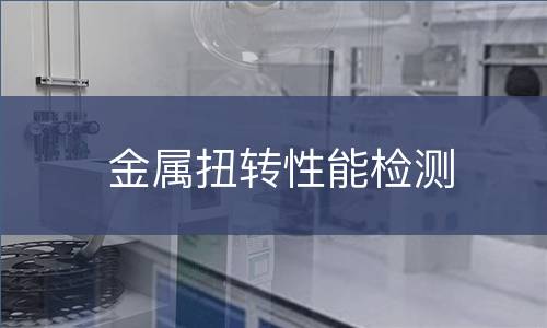 金属扭转性能检测