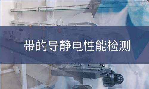 带的导静电性能检测
