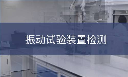 振动试验装置检测